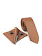 Legend Accessories Men's Tie Set Printed in Orange Color