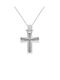 Kritsimis Women's White Gold Cross 14K with Chain