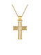 Kritsimis Damen Gold Kreuz 14K mit Kette