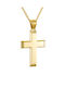 Kritsimis Damen Gold Kreuz 14K mit Kette