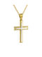 Kritsimis Damen Gold Kreuz 14K mit Kette