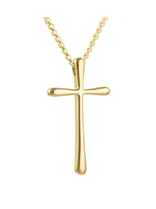 Kritsimis Gold Kreuz 14K mit Kette