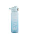 Tpster Wasserflasche Kunststoff 1000ml Hellblau