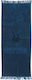 Greenwich Polo Club 3620 Beach Towel Cotton Blue with Fringes 70x170cm.