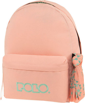 Polo Original Scarf School Bag Backpack Junior High-High School in Pink color 2023