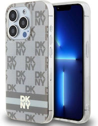 DKNY Pattern Back Cover Plastic Bej (iPhone 14 ...