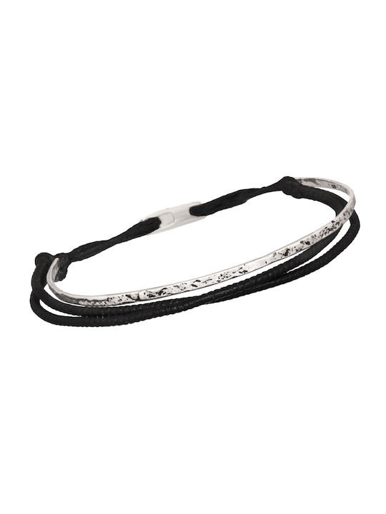 Bracelet Silver Rod Cords