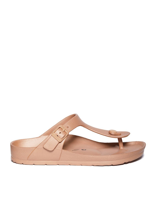 Plakton Frauen Flip Flops in Beige Farbe