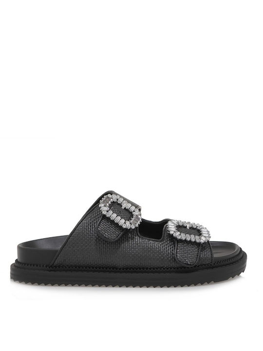 Exe Women's Flat Sandals in Black Color