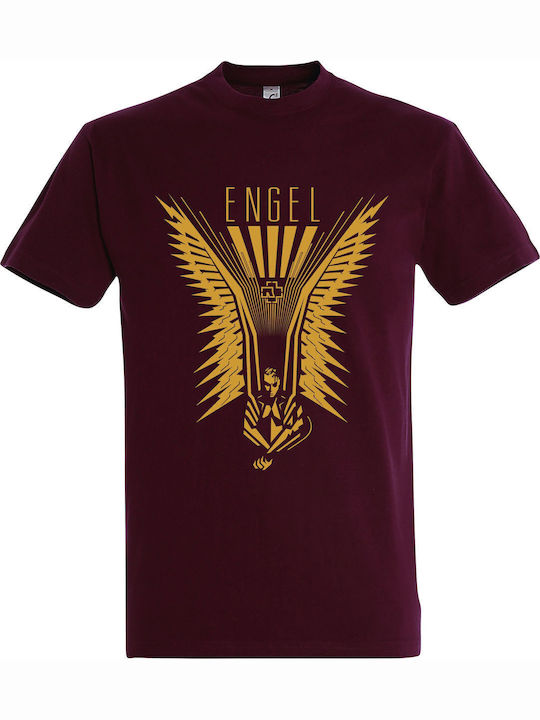 T-shirt Burgundisch