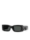 Versace Women's Sunglasses With Black Horn-Rimmed Frame And Grey Lens VE4474U GB1/87
