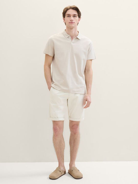 Tom Tailor Men's Shorts Chino White Sand 1040227-31718