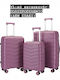 Ormi ESH-B012 Reisekoffer Hartschalen Purple mit 4 Räder Set 3Stück