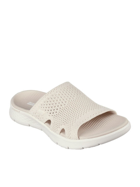 GO WALK Flex Elation Women's Flat Sandals in Beige Color