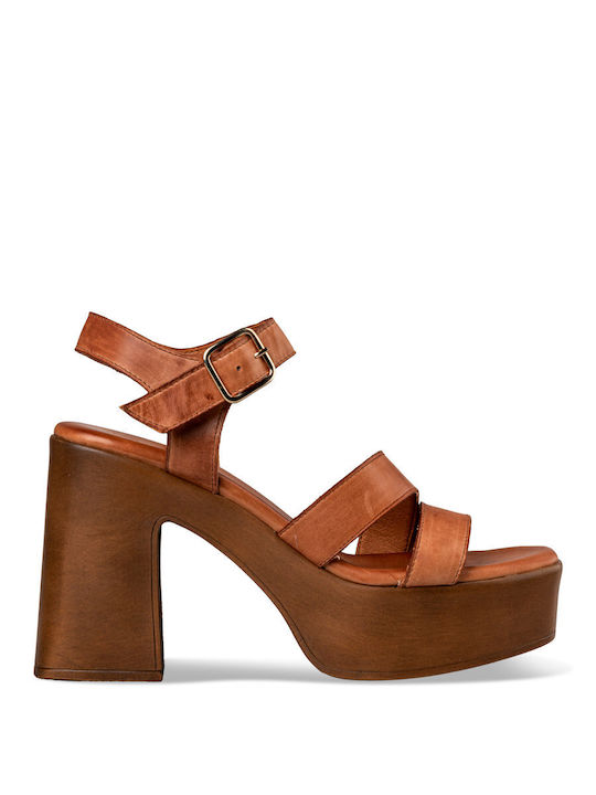 Envie Shoes Platform Women's Sandals Brown