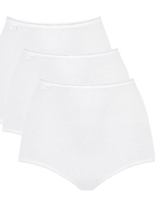 Sloggi 24/7 Baumwolle Hochtailliert Damen Slip White