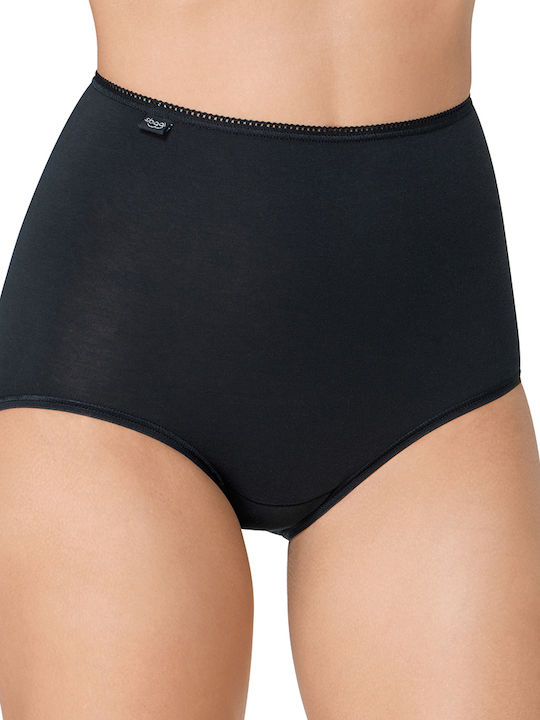 Sloggi Bumbac Talie înaltă Femei Boxer 3Pack Black