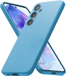 Crong Umschlag Rückseite Silikon Blau (Galaxy A55)