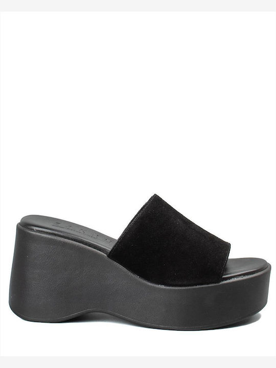 Zakro Collection Women's Platform Wedge Sandals Black