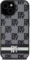 DKNY Pattern Back Cover Plastic / Piele Negru (...