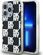 DKNY Pattern Back Cover Plastic Negru (iPhone 15 Pro Max)