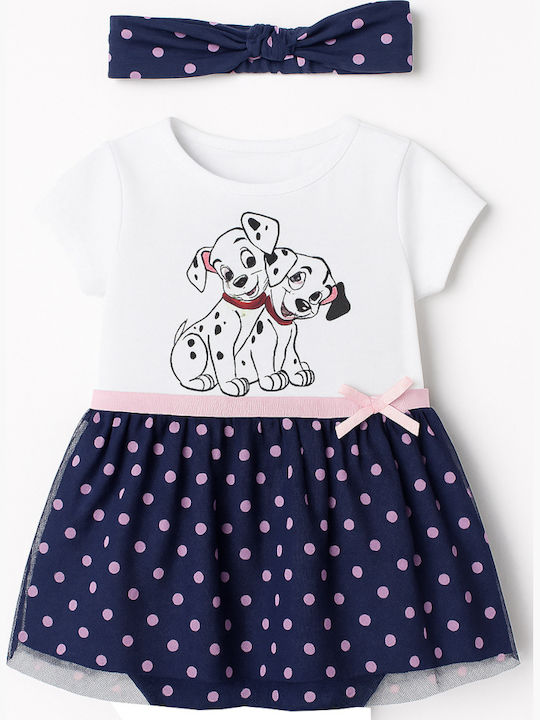 Детска Рокля Обикновени Navy White