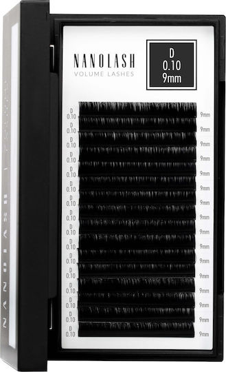 Nanolash Volume Lashes False Eyelashes 0.10 D #9 Mm 1 U