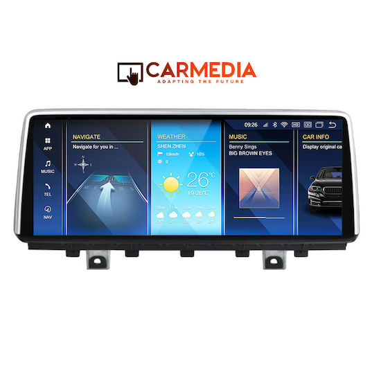 Carmedia Ηχοσύστημα Αυτοκινήτου 2 DIN (Bluetooth/USB/WiFi/GPS/Apple-Carplay/Android-Auto) με Οθόνη Αφής 10.25"