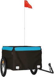 Vidaxl Bicycle Trailer Black Blue 45kg Iron