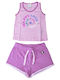 Kids' Set with Shorts Summer 2pcs Pink