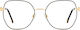 Carolina Herrera Metal Eyeglass Frame Butterfly...