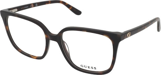 Guess Дамски Ацетатен Рамка Кафява GU2871 052
