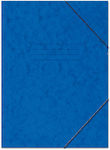 +Efo Folder Prespan with Rubber Band and Ears for Paper A4 Blue