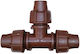 Technoplastic 1134/1616 Ταφ Σωλήνων Ποτίσματος Τύπου Lock 16mm Καφέ