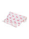 Burp Cloth White/Pink