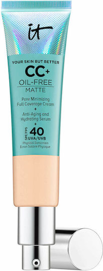 it Cosmetics CC Medium Ενυδατική & Αντιγηραντική Κρέμα Προσώπου Ημέρας με SPF40 με Υαλουρονικό Οξύ & Έκκριμα Σαλιγκαριού 32ml