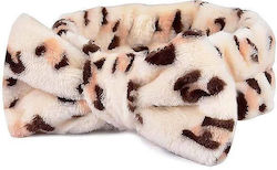 Kika Spa Headband Γούνινη Κορδέλα Μαλλιών Μακιγιάζ Φιόγκο Animal Print Colors