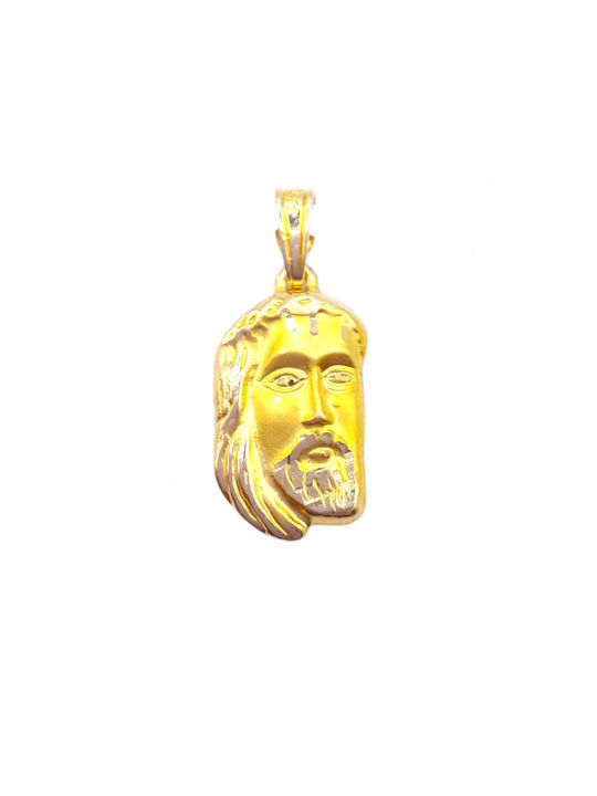 Velegrakis Pendant Kids Talisman with Jesus Christ from Gold 9K GMT0184