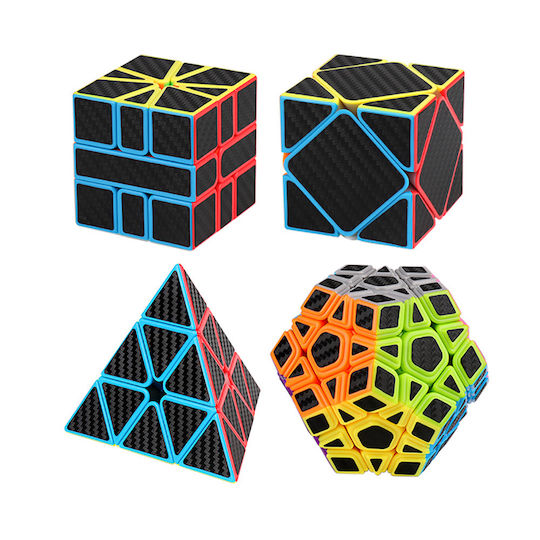 Set Cuburi Mei Long 4 Moyu Fiber Abnormity Moyu Puzzle