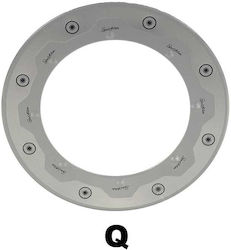 Autoline Car Protective Stickers Aluminum "Q" Q for Car Gas Cap 1pcs