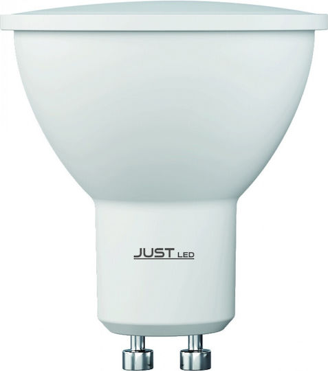 Just LED Λάμπα LED 6W για Ντουί GU10 Θερμό Λευκό 510lm