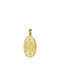 14k Gold Oval Constantinato Charm