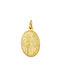 14k Gold Oval Constantinato Charm