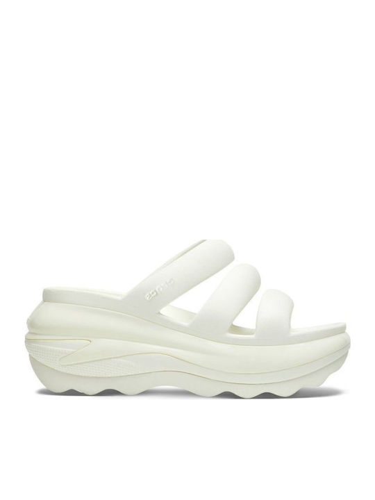 Crocs Mega Crush Women's Platform Shoes White