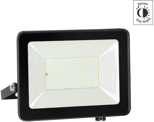 VK Lighting Proiector LED Etanș 50W Alb Rece 6500K cu Fotocelul IP65