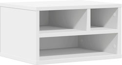 Printer Table Stand White 40x32x22.5 cm from Treated Wood