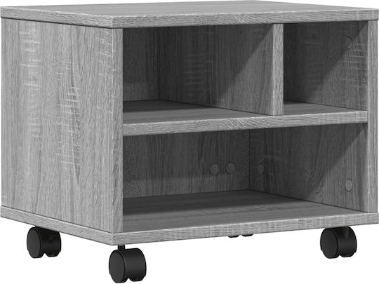 Аксесоари за принтери Стойка за принтер с колела Сив Sonoma 41x32x34,5 см 840616