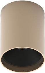 VK Lighting Wasserdicht Spot Deckenleuchte für den Außenbereich mit integriertem LED in Gold Farbe 64174-058776