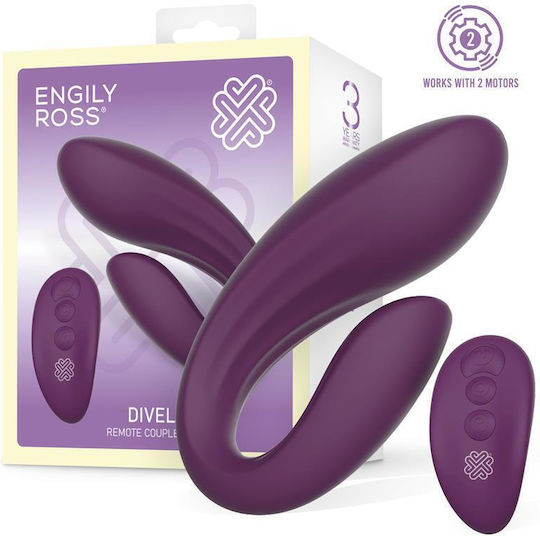 Engily Ross Vibrator für Paare mit Fernbedienung 11cm Lila