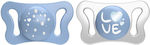 Chicco Pacifiers Silicone Physioforma Micro Blue/White for 0-2 months 2pcs